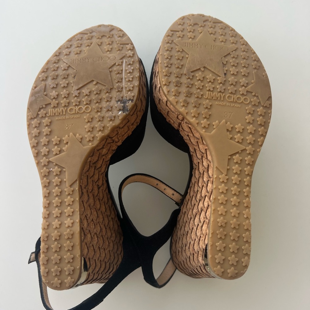 Black Wedge Sandals Jimmy Choo - Picture 6 of 10